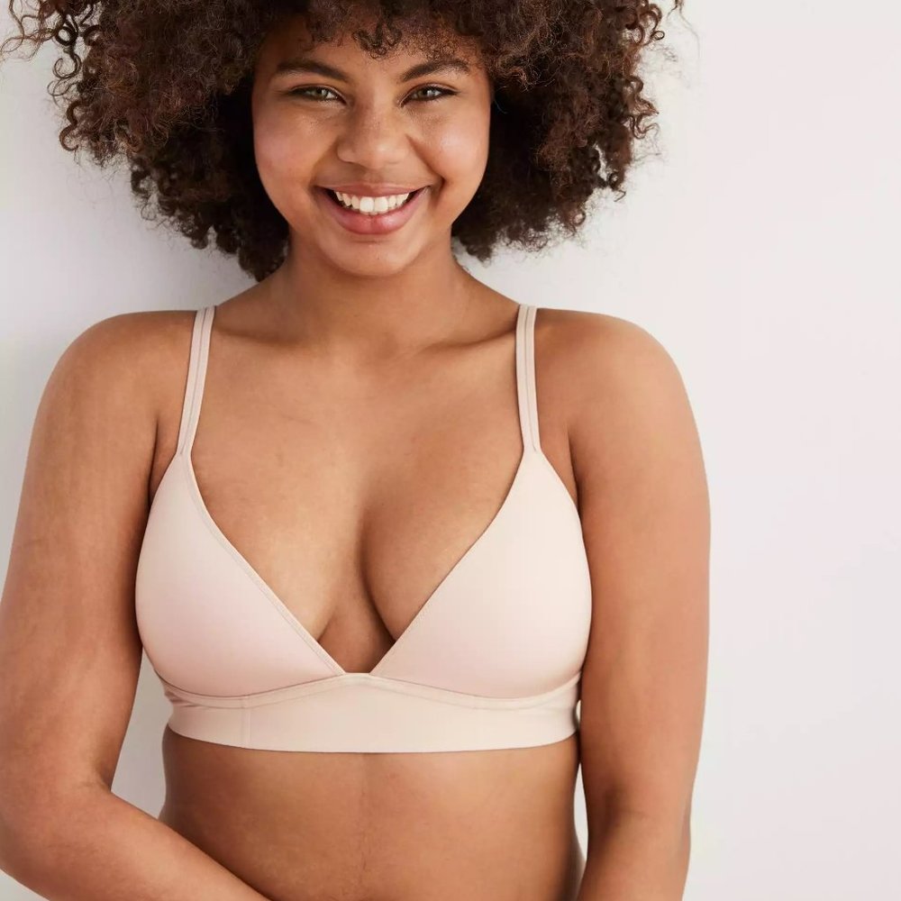 Aerie Real Me wireless bra, black, NWT